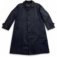 Burberrys Burberry Navy Novacheck Trench Coat (XL)