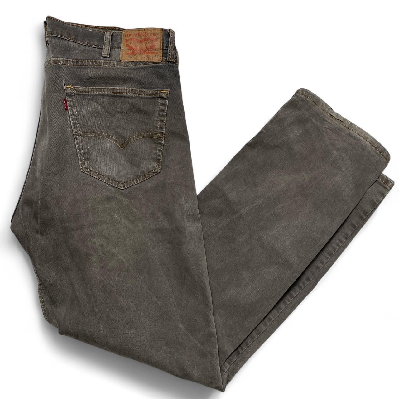 Levis 505 Vintage Distressed Grey Brown Shade Jeans