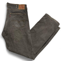 Levis 505 Vintage Distressed Grey Brown Shade Jeans (38W)