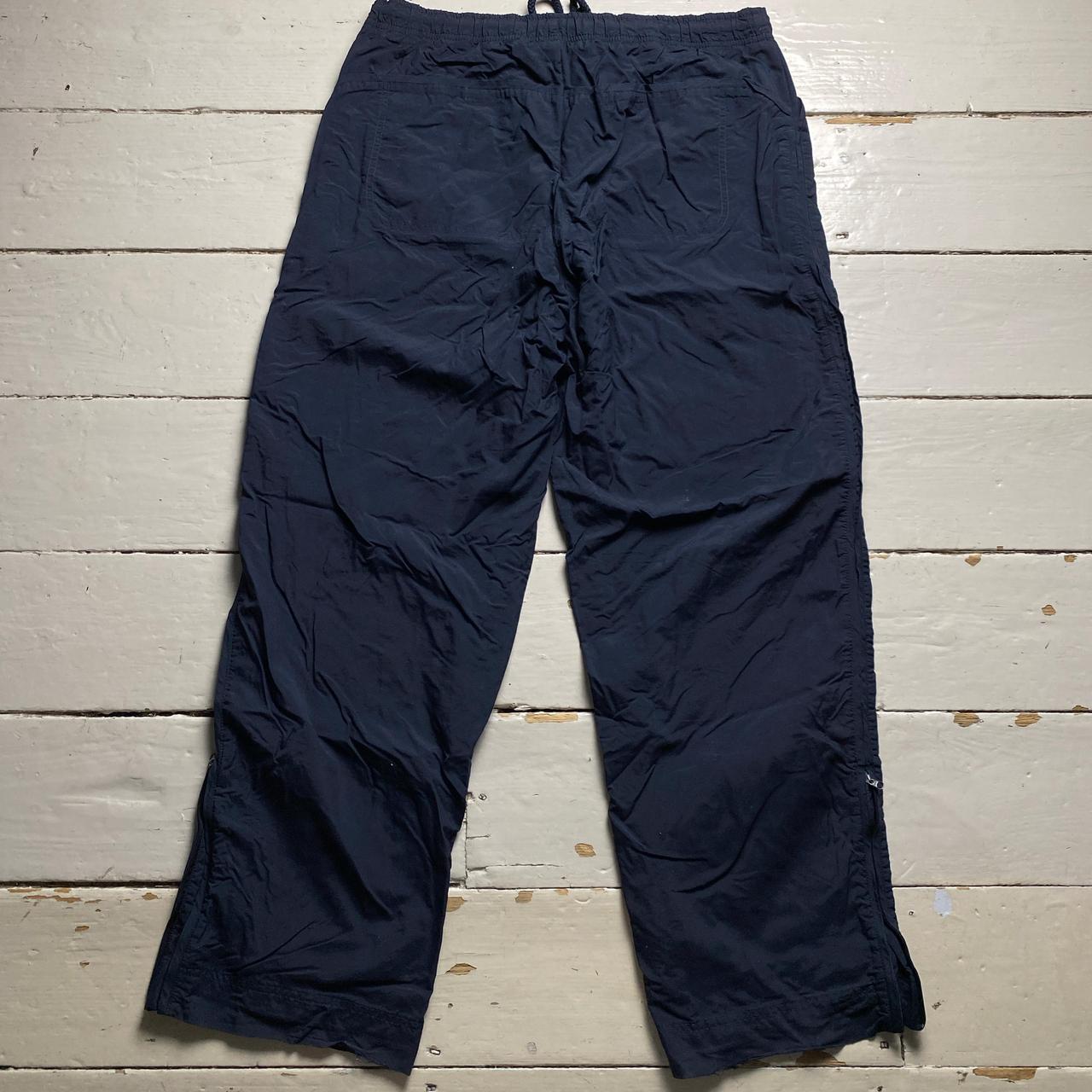 Nike Vintage Navy Hex Red and White Swoosh Shell Trackpant Bottoms