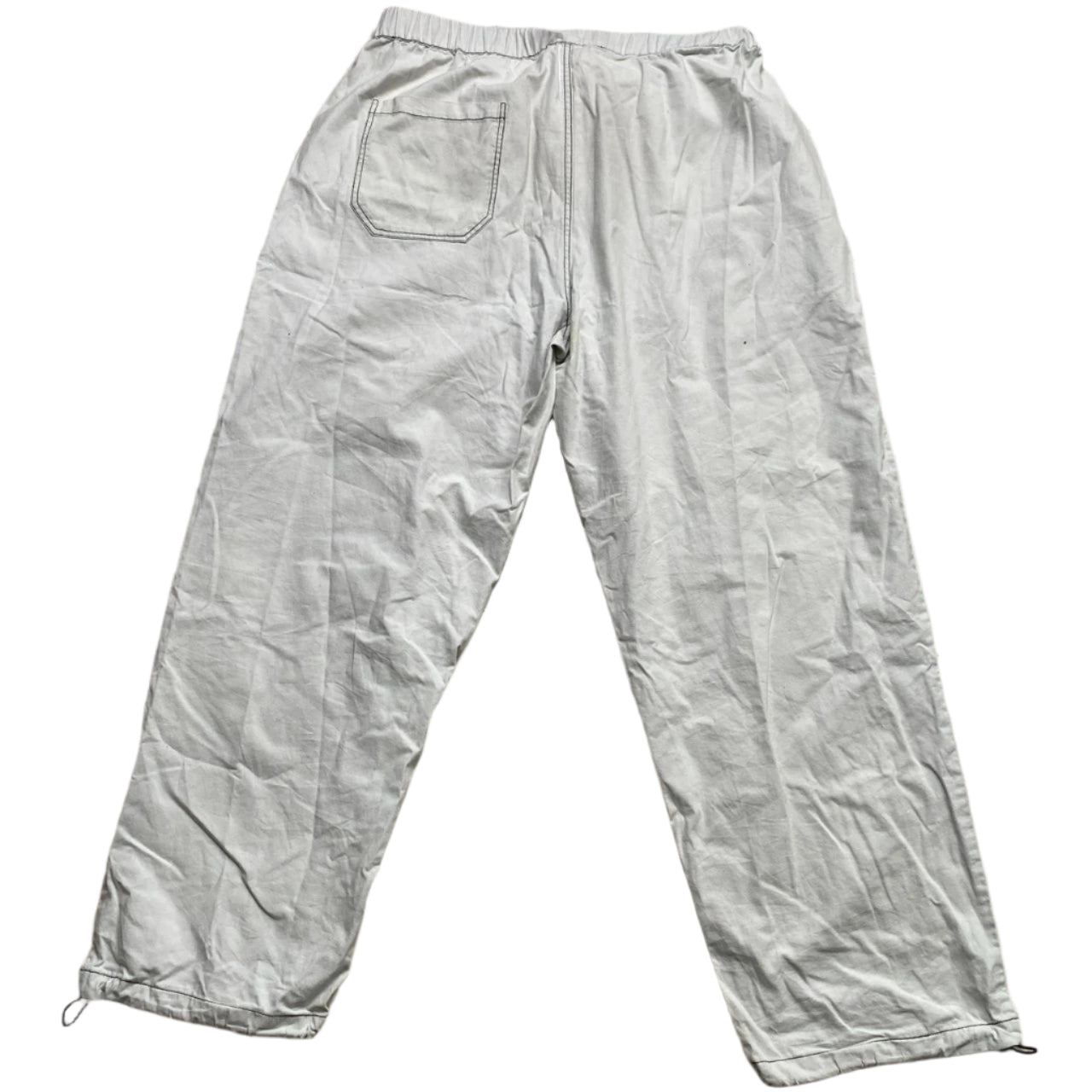 Yardsale Skateboards White and Black Cargo Skateboard Trousers (XL)