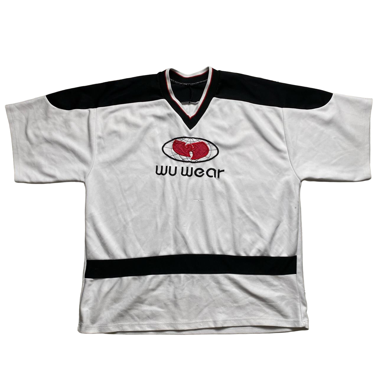 Wu Wear Wu Tang Vintage 90’s White Black and Red Jersey (XL)