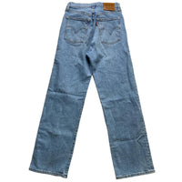Levis Ribcage Straight Blue Womens Jeans (25W)