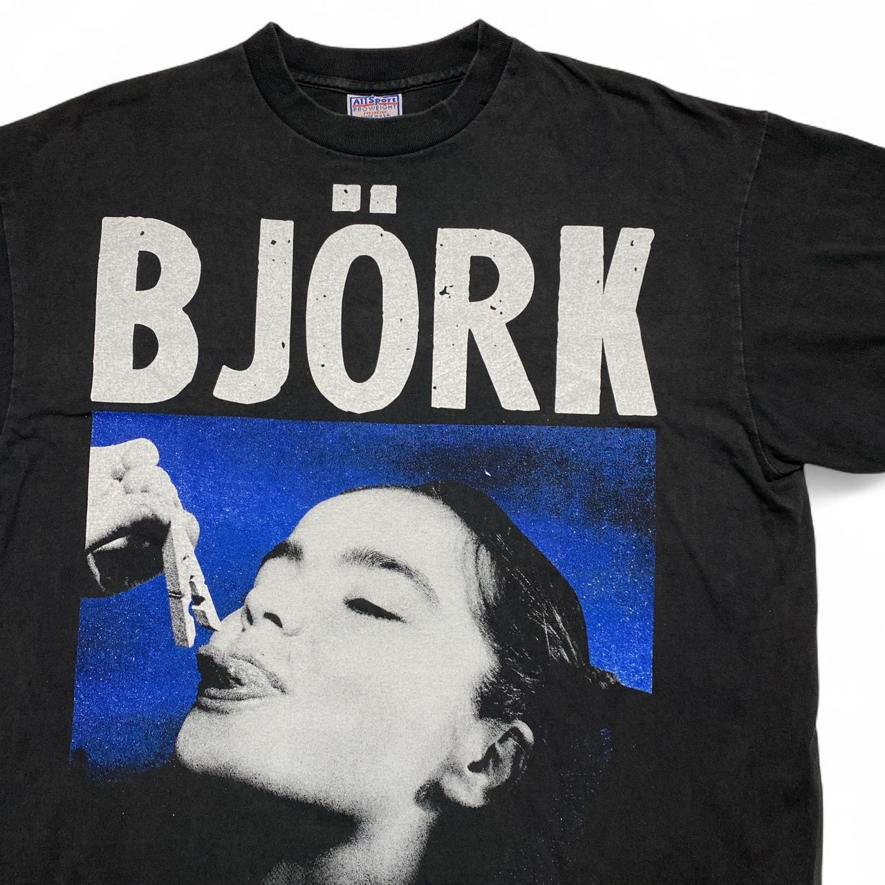 Bjork Vintage 90’s Single Stitch Theres More To Life Than This Black T Shirt