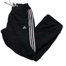 Adidas Black and White Baggy Trackpant Shell Bottoms (M)