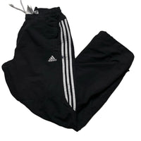 Adidas Black and White Baggy Trackpant Shell Bottoms (M)