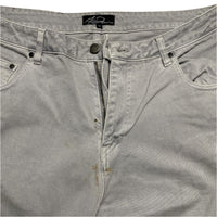 A1 Denim Baggy Silver Grey Jeans (36W)