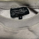 Track Mafia Grey and White Embroidery Stitch Jumper (S)