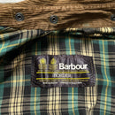 Barbour Khaki Green Womens Waxed Oil Skin Trench Coat Jacket (S)