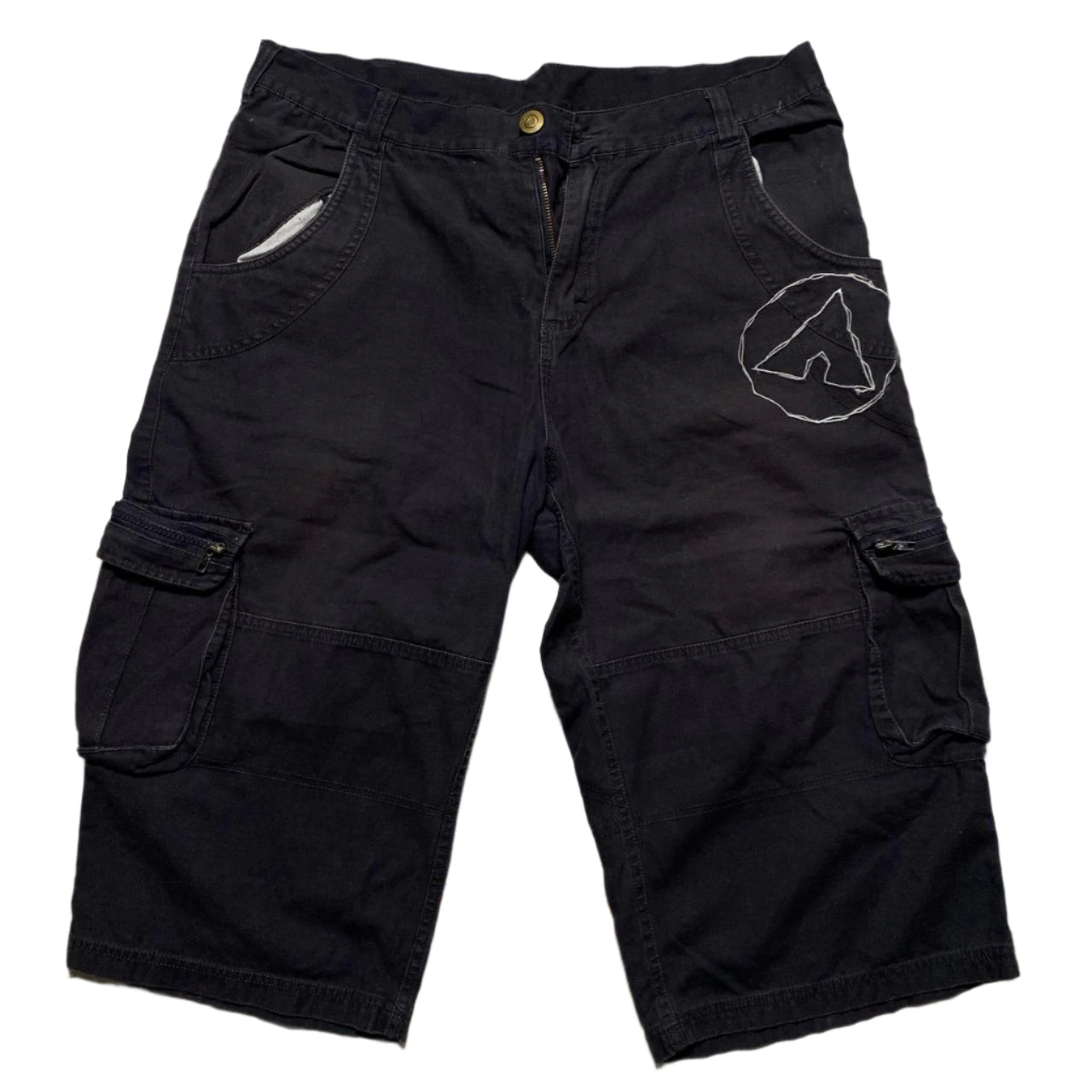 AirWalk Black and White Cargo Shorts (L)