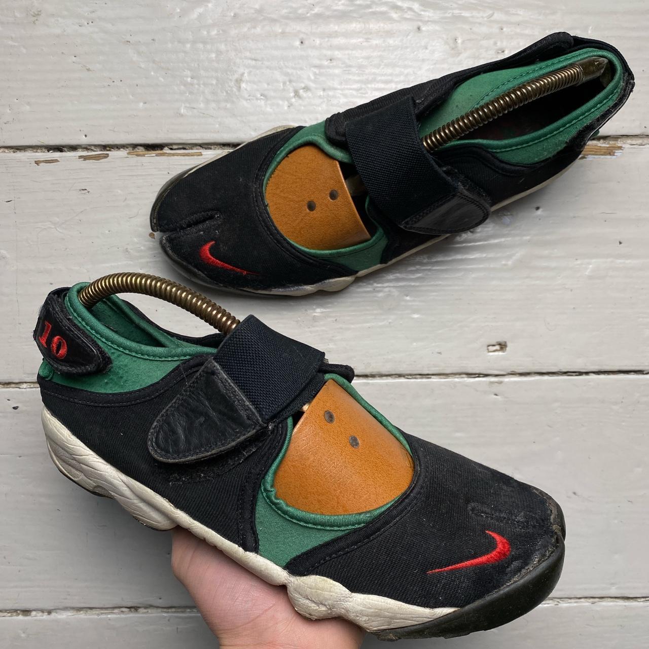 Nike Air Rift Black Green and Red 10th anniversary Vintage 2005