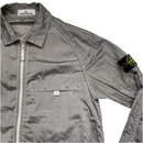 Stone Island Grey Silver Nylon Metal Overshirt Jacket 2022 (M)