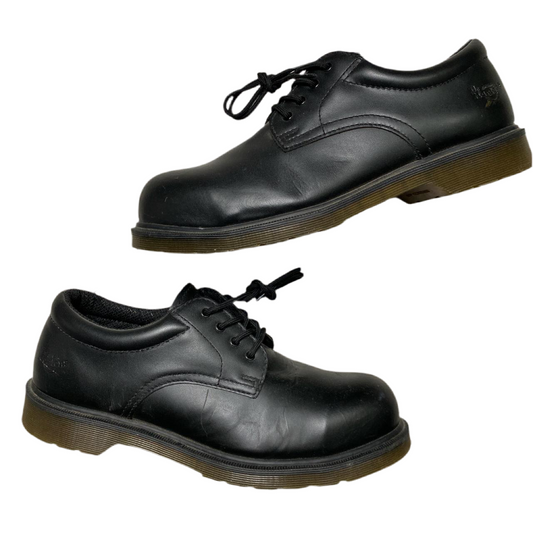 Dr Martens Black Steel Toe Low Boot Shoes (UK 10)