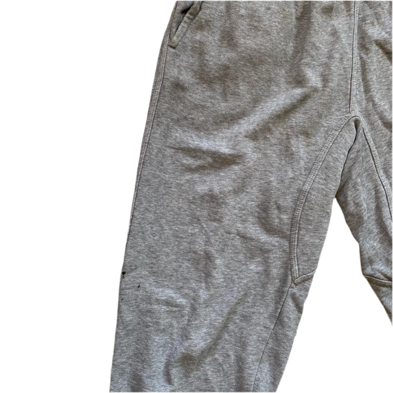 Nike White Swoosh Grey Joggers (M)