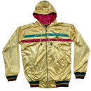 Raw Blue Yellow Satin Full Rasta Lion Tracksuit (M)