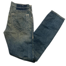 True Religion Stonewash Light Blue White Stitch Jeans (32W)
