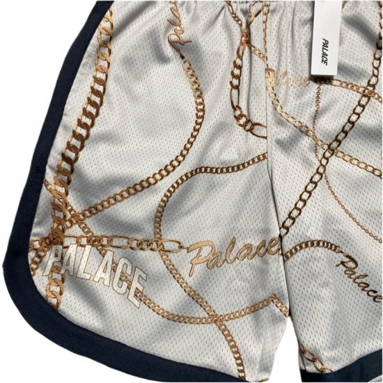 Palace Chains Basketball Mesh Shorts White (M)