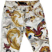 Just Cavalli Printed Butterfly Flowers and Birds Jeans (29W)