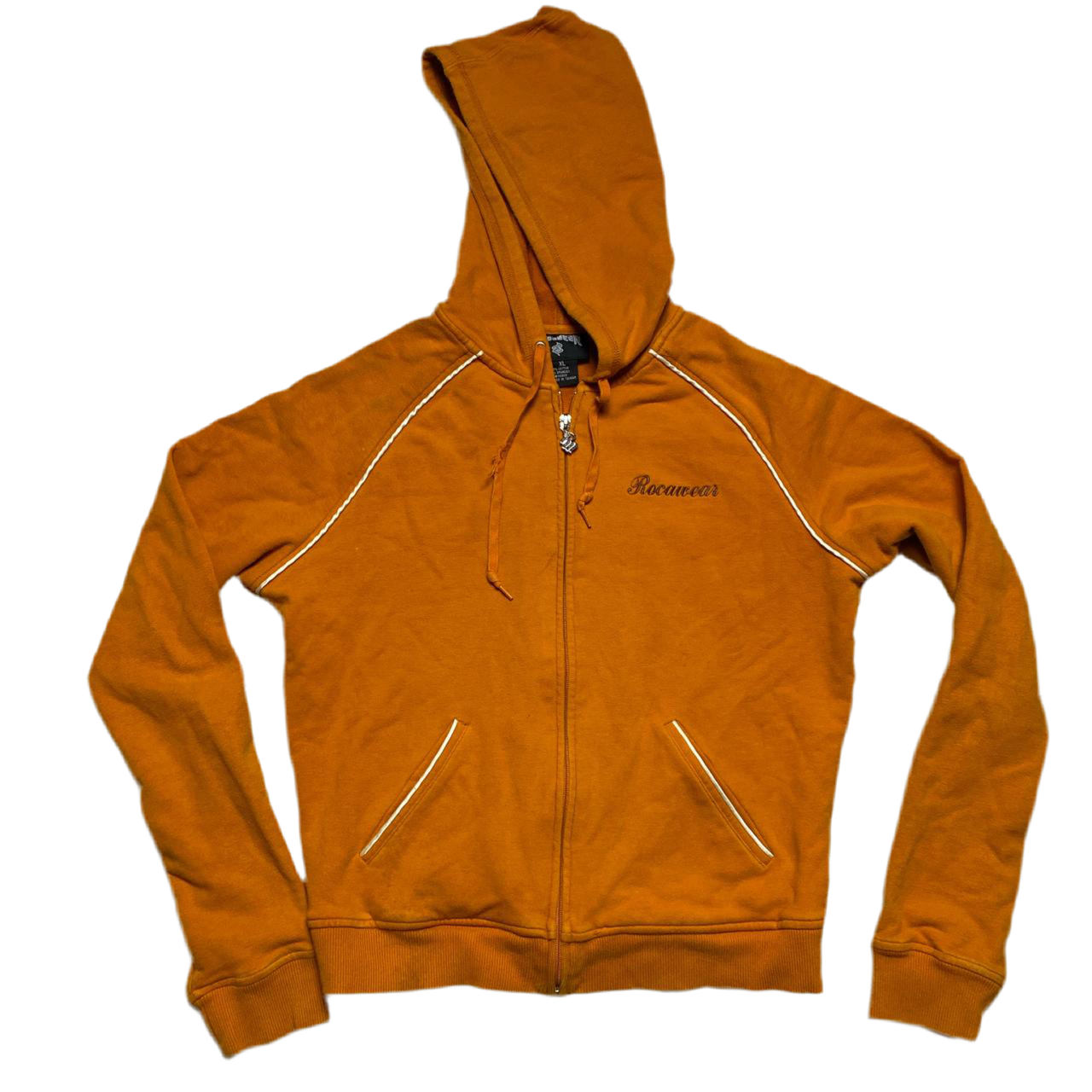 Rocawear Orange and Brown Vintage Womens 90’s Y2K Tracksuit (XL)