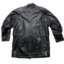 Burberry Burberrys Vintage Black Leather Trench Coat (XL)