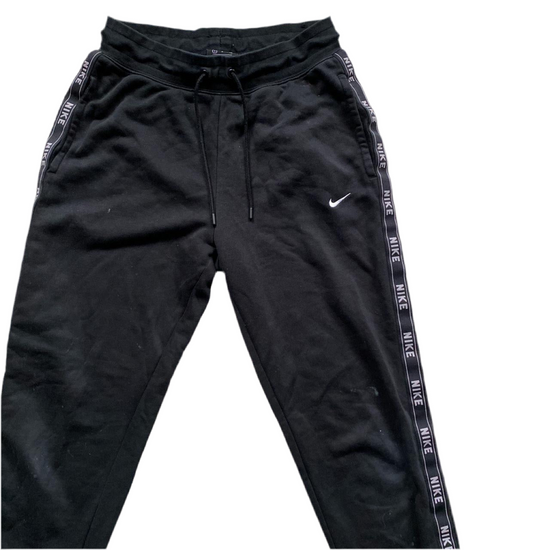 Nike White Swoosh Tape Repeat Bottoms (S)