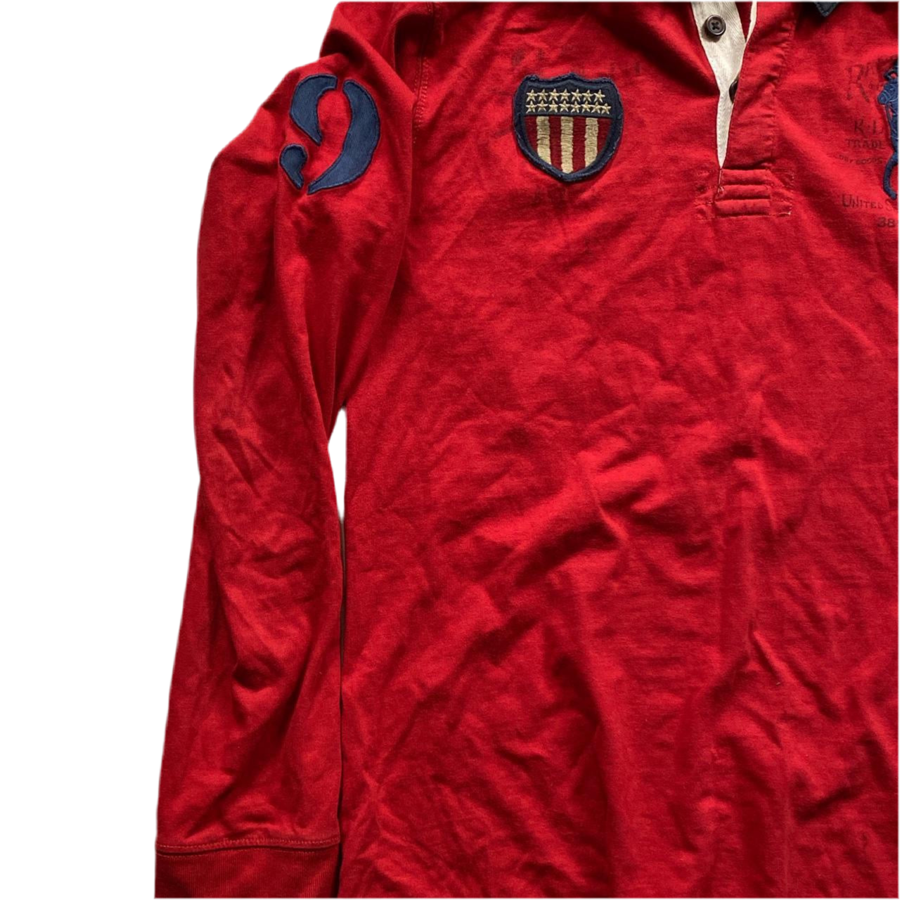 Ralph Lauren USA Red Polo Shirt (L)