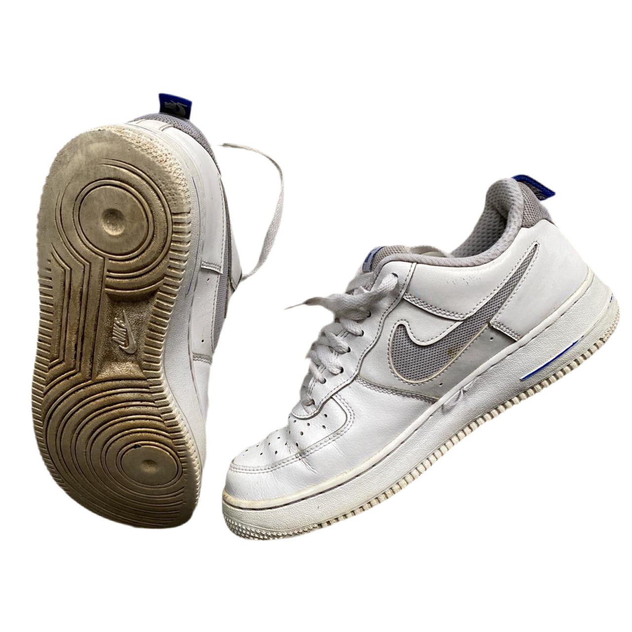 Nike Air Force 1 White and Blue (UK 8)