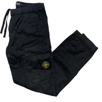 Stone Island Black Cargo Combat Trousers (W 32)