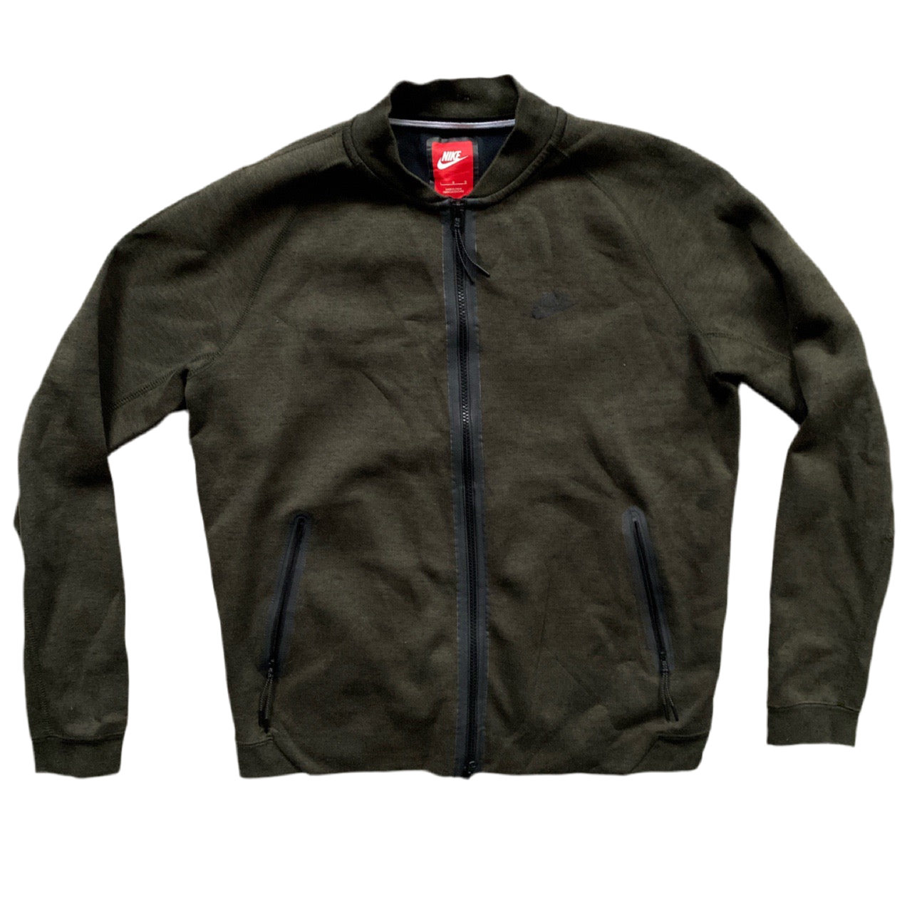 Nike Tech Fleece Khaki Zip Jumper (L)
