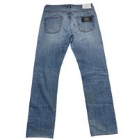 Stone Island Light Blue Stonewashed Distressed Jeans (32W)