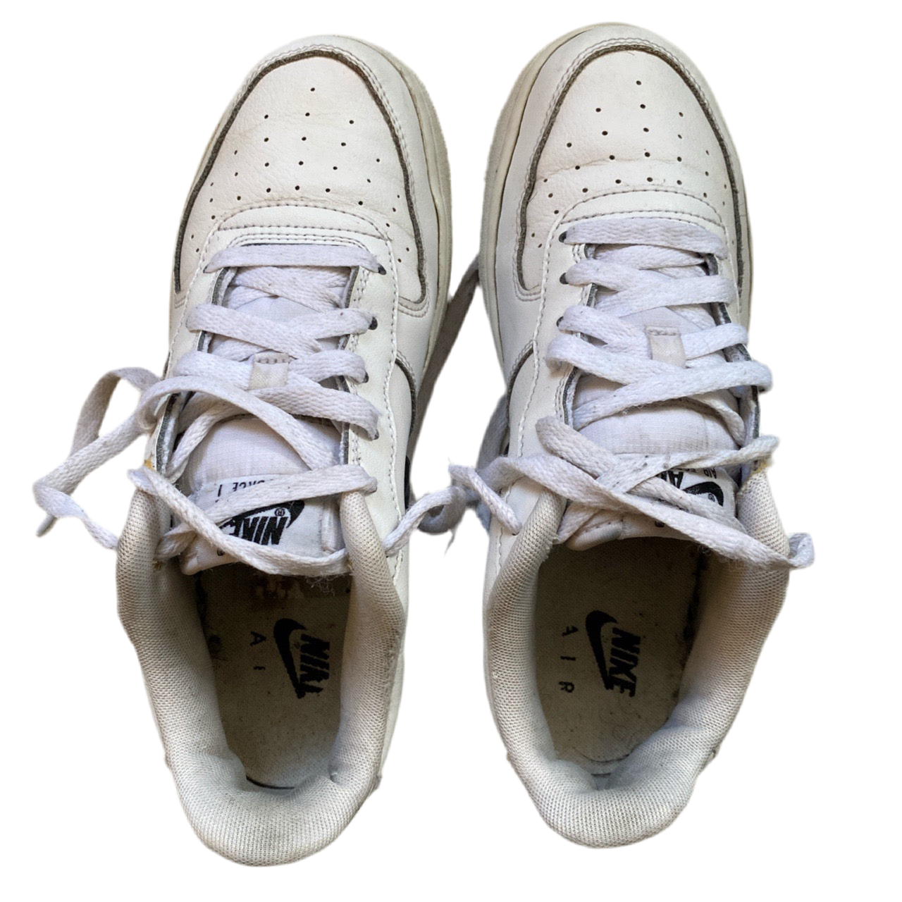 Nike Air Force 1 White and Black Jewel (UK 5.5)