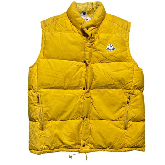 Moncler Grenoble Yellow Vintage Puffer Gilet (L)