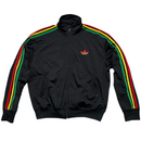 Adidas Originals Rasta Black Red Green and Yellow Stripe Bomber Tracksuit Jacket (XL)