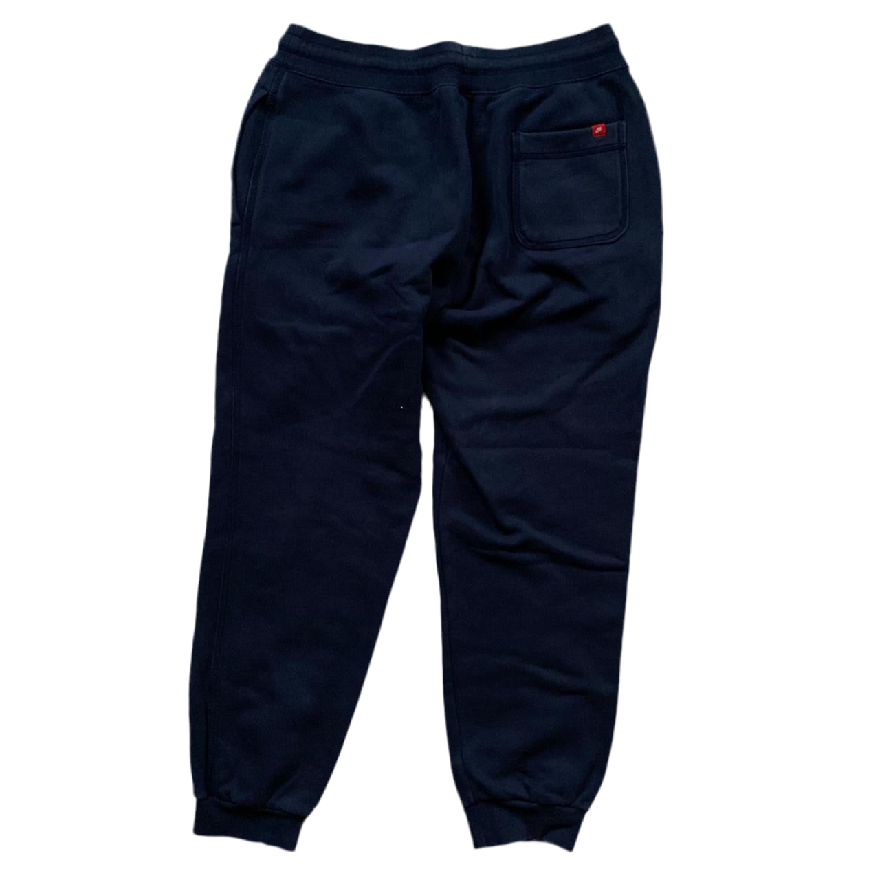Nike White Swoosh Navy Joggers (M)