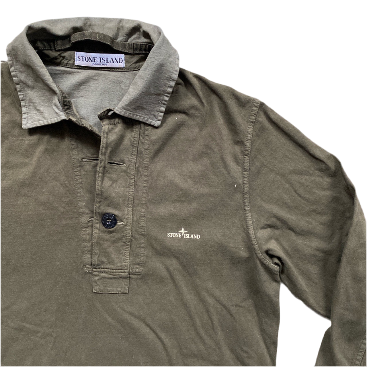 Stone Island Green Polo (S)