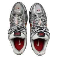Nike P-6000 White Red Silver and Gold Womens Trainers (UK 6.5)