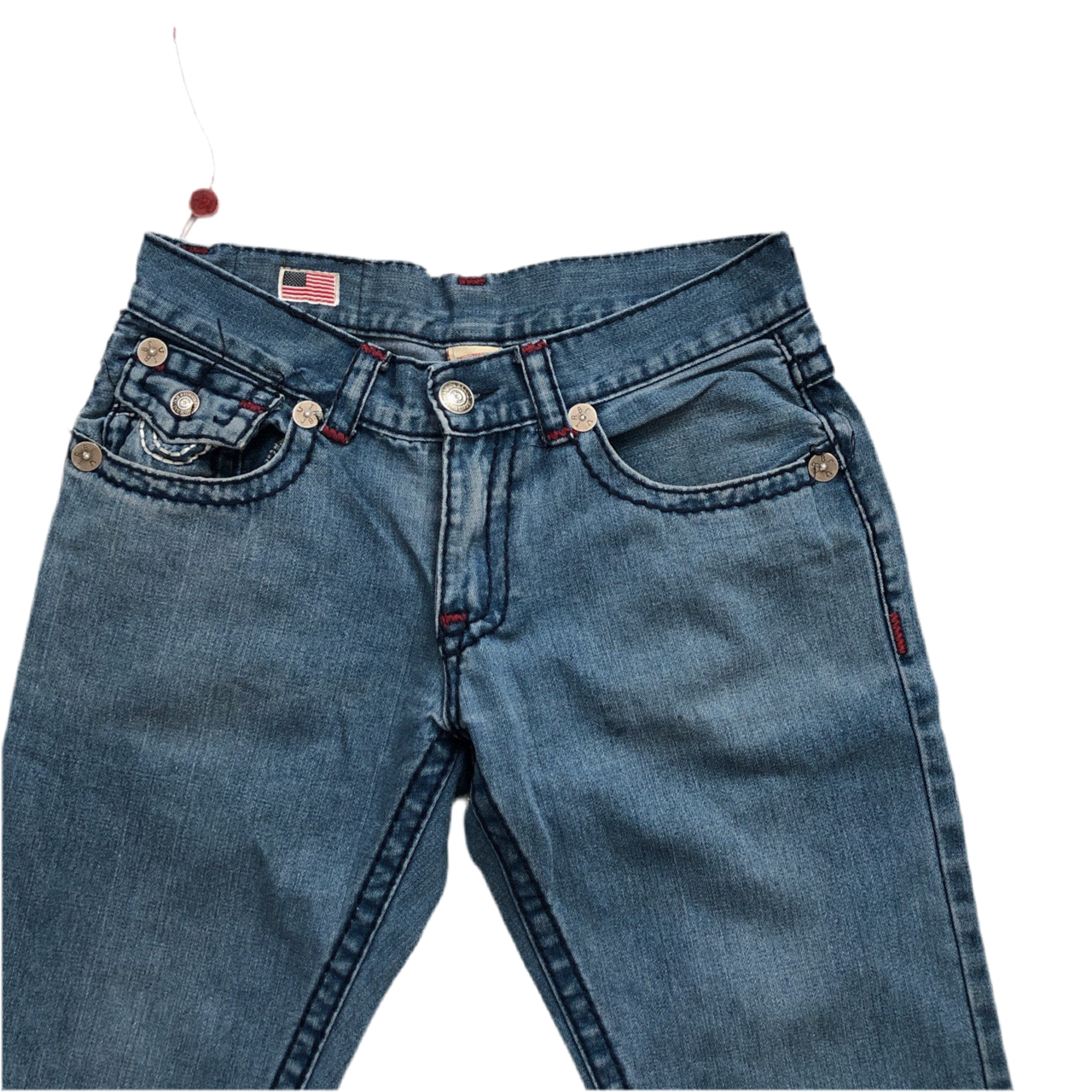 True Religion Stitch Stonewash Jeans (32W)