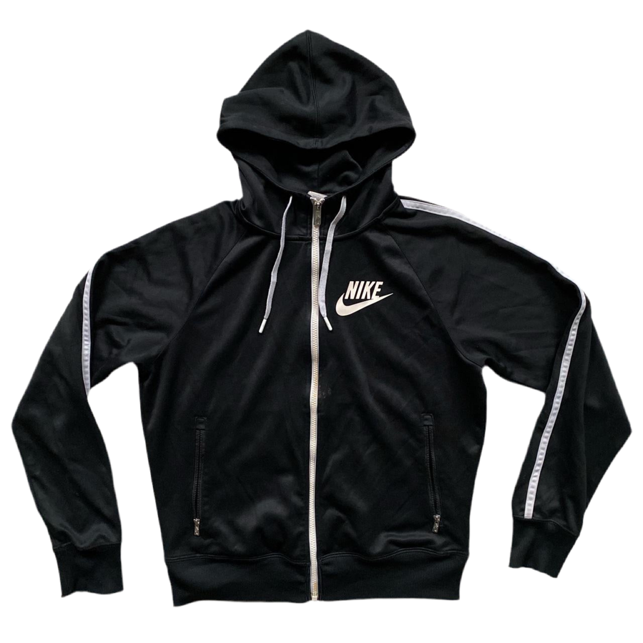 Nike Swoosh Black Track Hoodie (S)