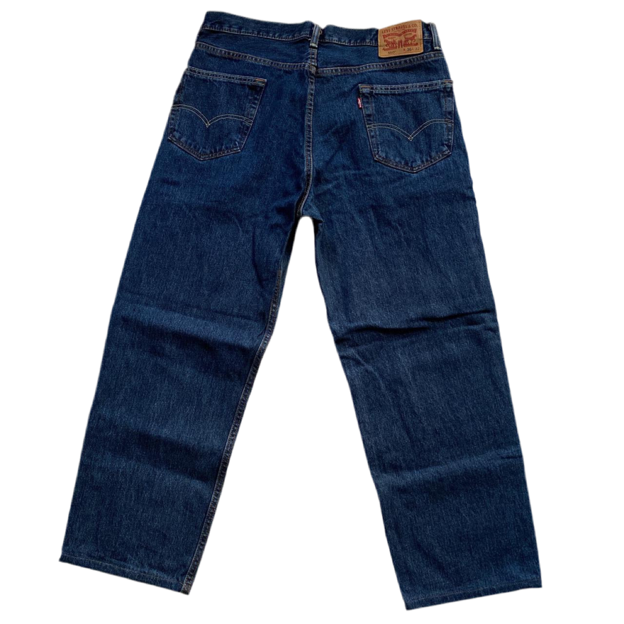 Levis 550 Stonewashed Blue Baggy Jeans (36W)
