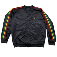Adidas Originals Rasta Black Red Green and Yellow Bomber Jacket (XXL)