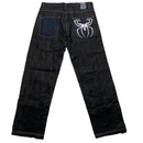 Akcess Vintage 90’s Spiderman Black White and Blue Baggy Jeans (38W)