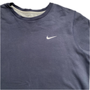 Nike Vintage Navy and White Swoosh Jumper (L)