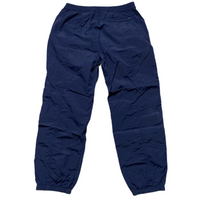 Supreme Navy and White Shell Nylon Baggy Bottoms (M)