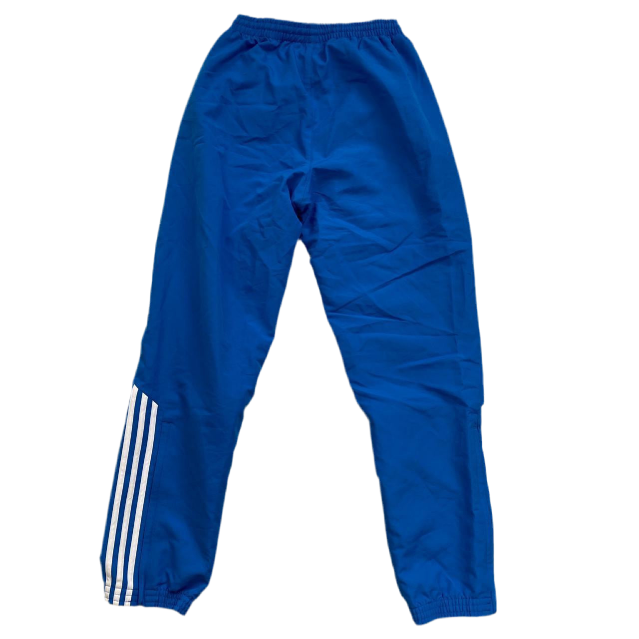 Adidas Blue and White Shell Bottoms (S)