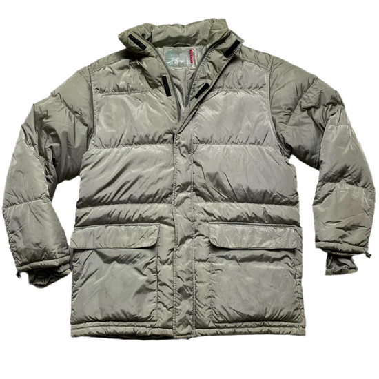 Prada Sport Vintage Light Green Puffer Jacket (L)