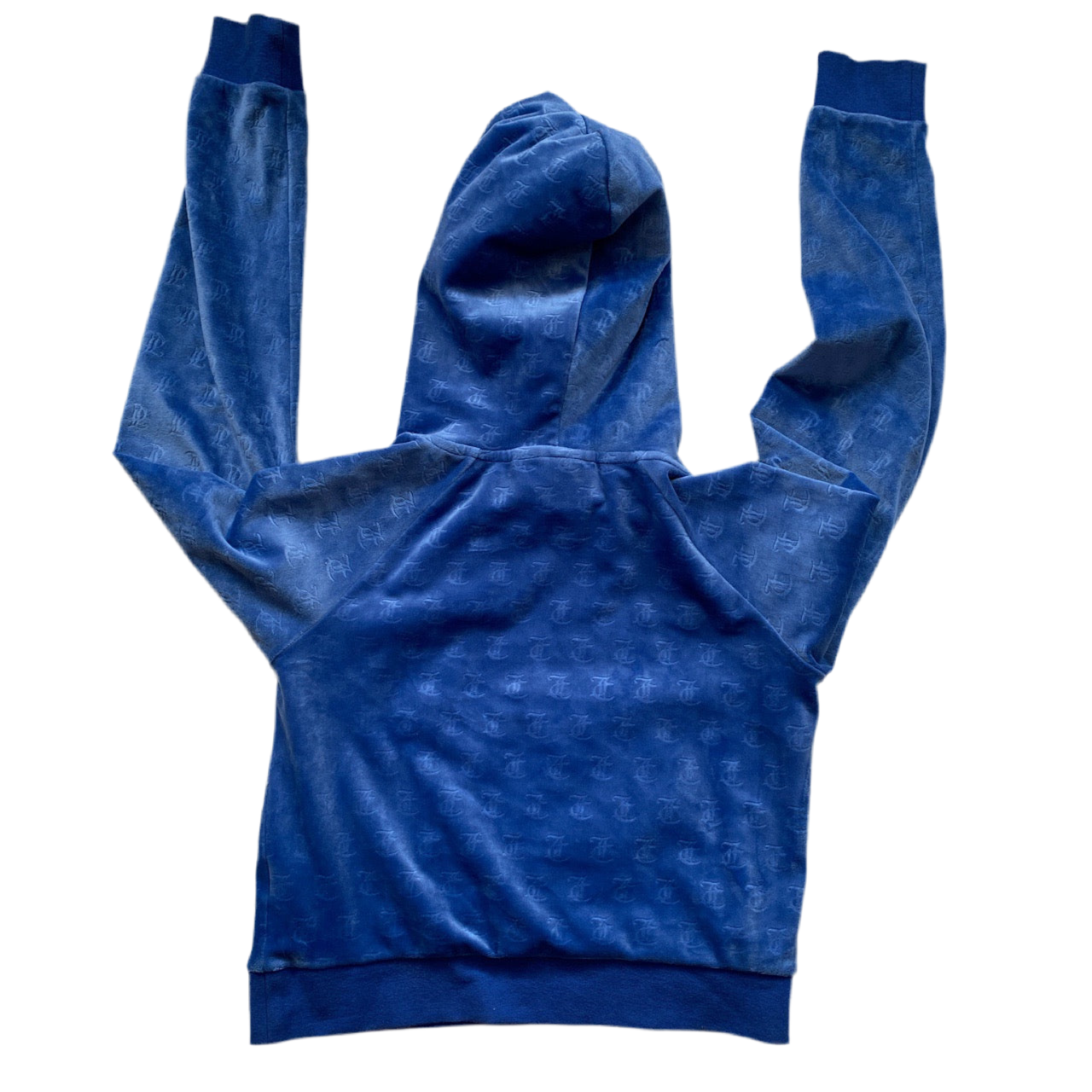 Juicy Couture Velour Blue Monogram Tracksuit (M)