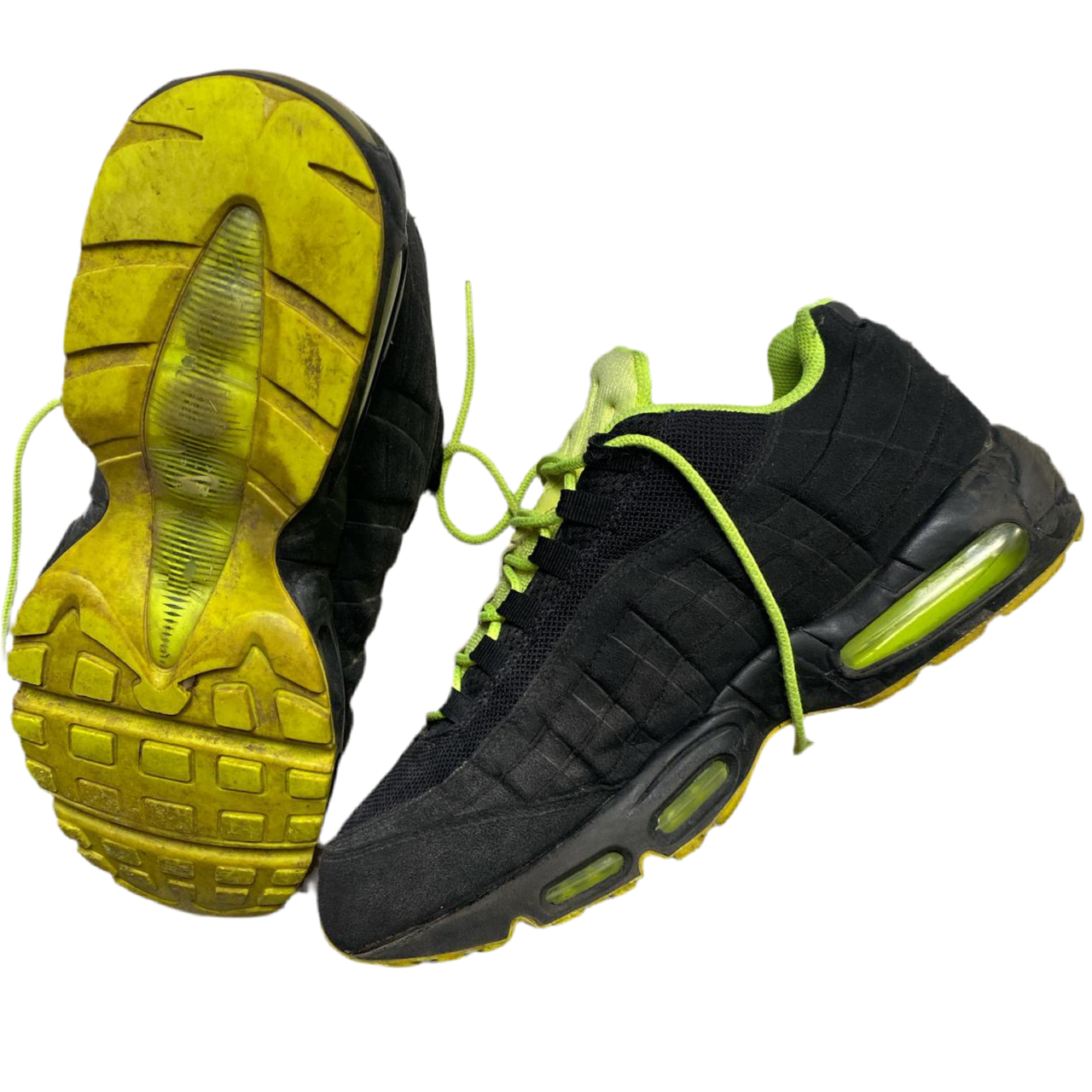 Nike Air Max 95 Black and Neon Green 2011 (UK 10)