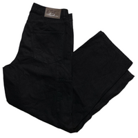 A1 Denim Baggy Carpenter Black and White Embroidery Jeans (34W)
