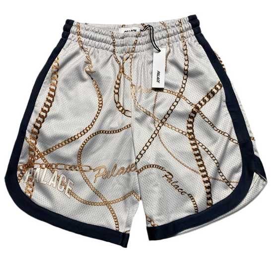 Palace Chains Basketball Mesh Shorts White (M)