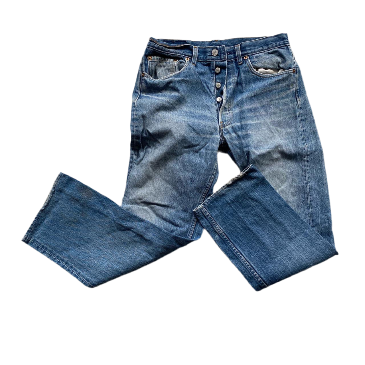Levis 501 Blue Jeans (32W)